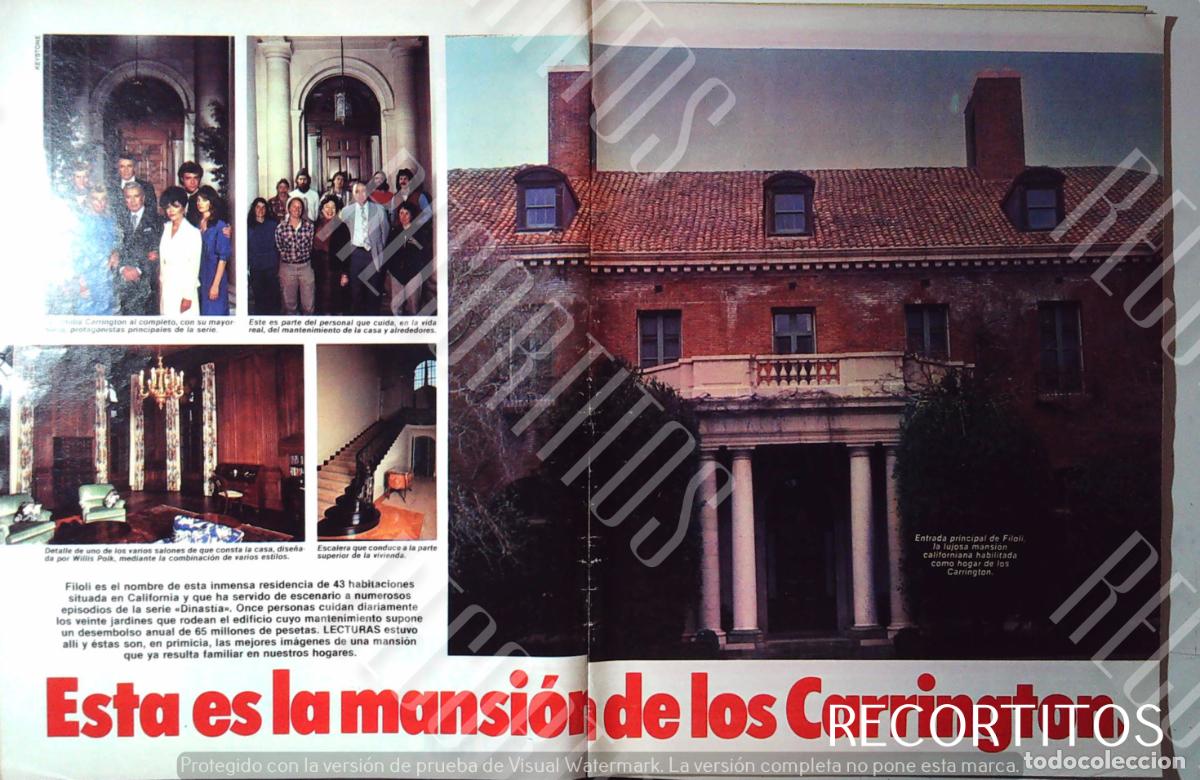 Coleccionismo de revistas y peri&oacute;dicos: joan collins dinasty linda evans john forsythe la casa de los carrington mansion