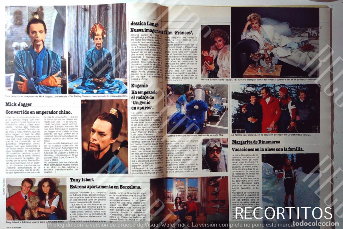 Coleccionismo de Revistas y Peri&oacute;dicos: MICK JAGGER EMPERADOR CHINO JESSICA LANGE EUGENIO TONY ISBERT MARGARTA DE DINAMARCA