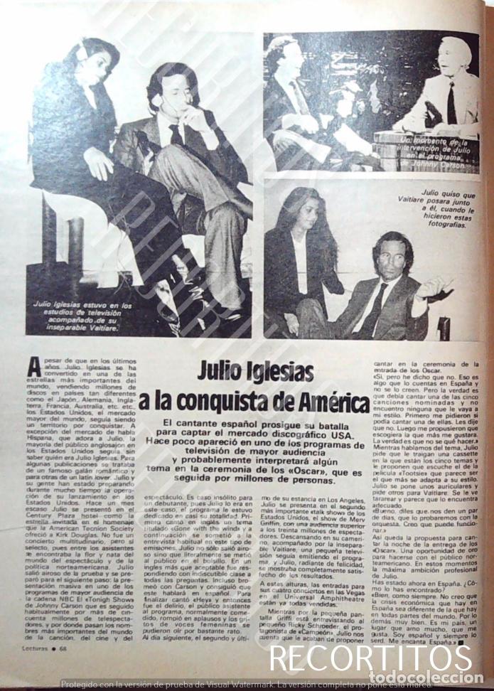 Coleccionismo de Revistas y Peri&oacute;dicos: JULIO IGLESIAS JOHNNY CARSON SHOW VAITIARE