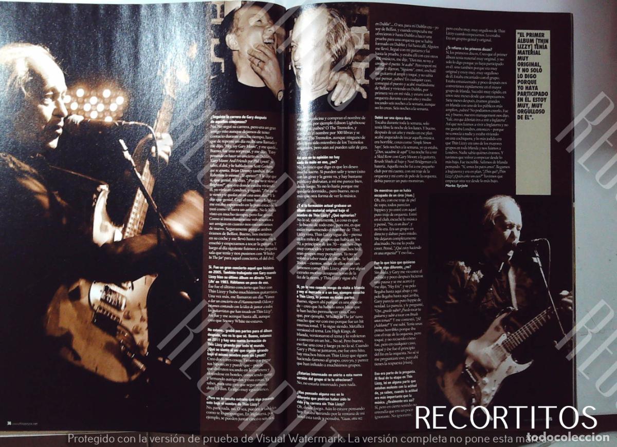 Coleccionismo de revistas y peri&oacute;dicos: ERIC BELL THIN LIZZY - Foto 2