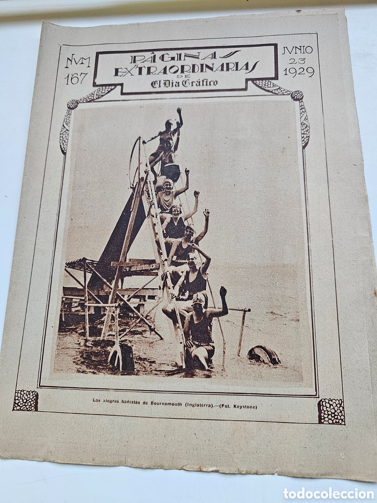 Collectionnisme de Revues et Journaux: El dia Gr&aacute;fico n&deg;167 1929 Granja vieja de Horta Covadonga indoChina Alicante Ermites Catalu&ntilde;a