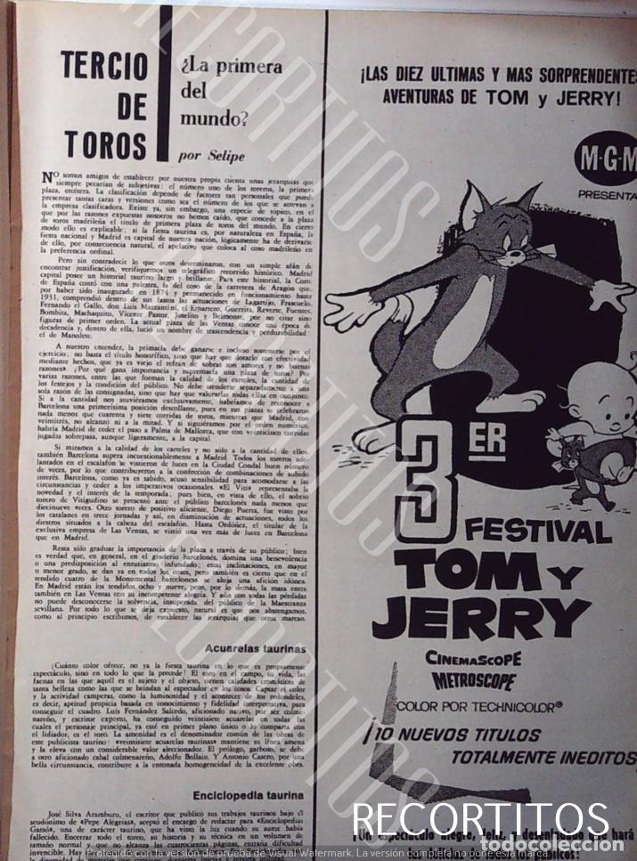 Coleccionismo de Revistas y Peri&oacute;dicos: tom y jerry the movie TERCER FESTIVAL ANUNCIO EN PRENSA HANNA BARBERA