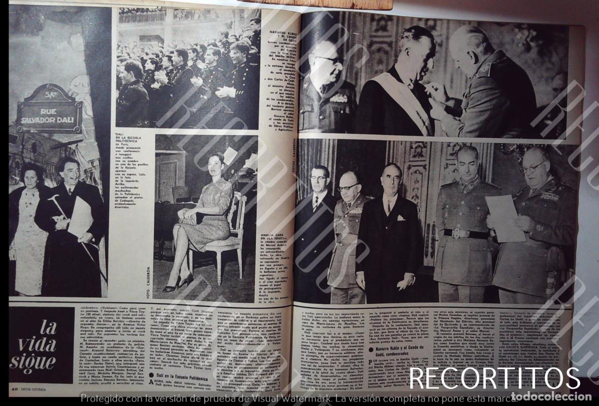 Coleccionismo de revistas y peri&oacute;dicos: SALVADOR DALI ANALIA GADE NAVARRO RUBIO CONDE DE GODO