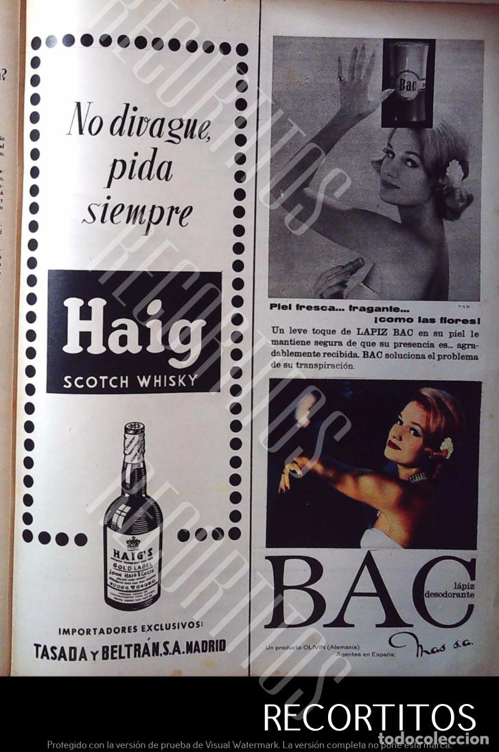 Coleccionismo de Revistas y Peri&oacute;dicos: HAIG WHISKY BAC LAPIZ DESODORANTE