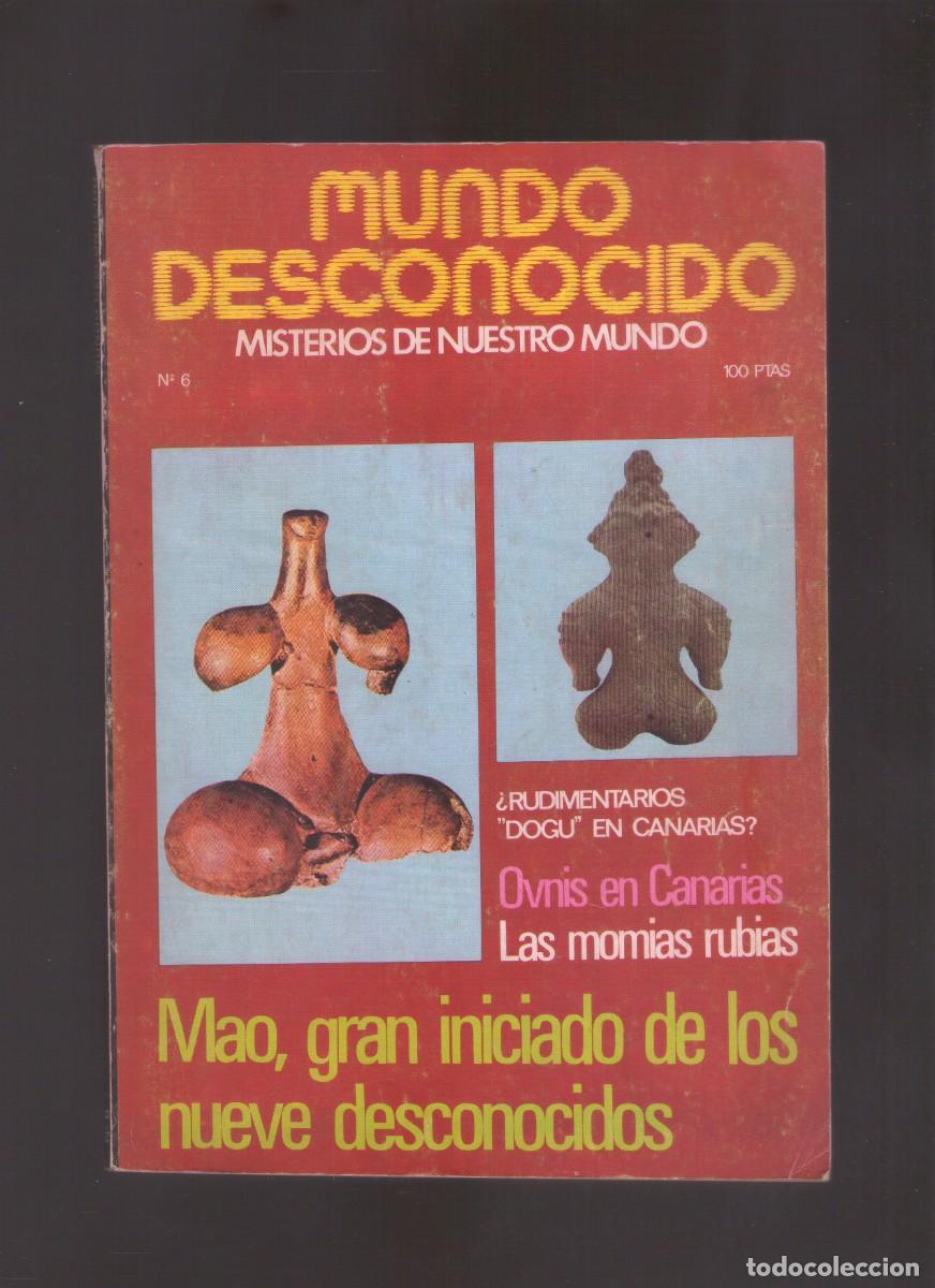 Collezionismo di Riviste e Giornali: N.&ordm; 6 Noviembre 1976 - Revista Mundo desconocido. Misterios de nuestro mundo
