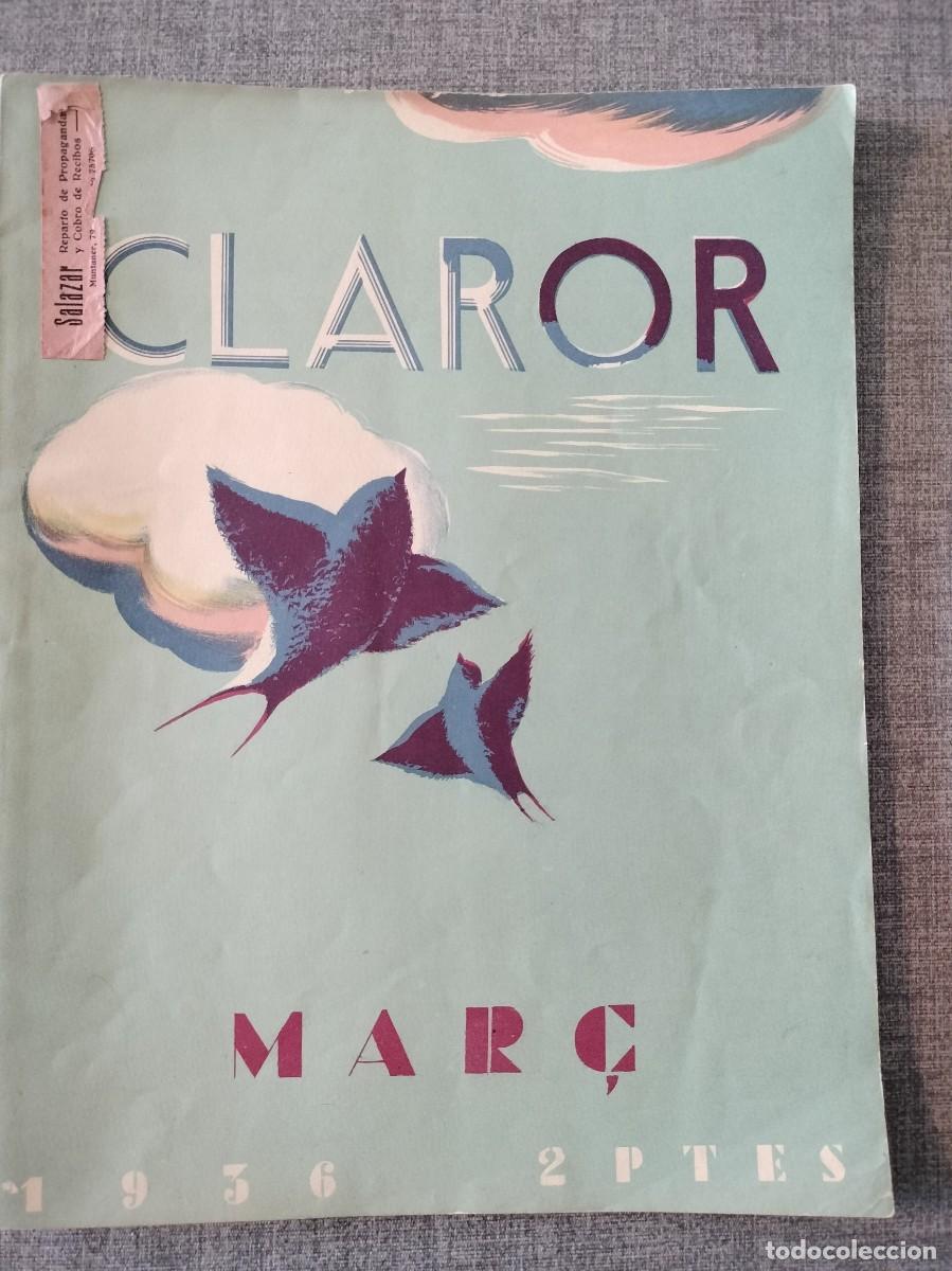 Coleccionismo de Revistas y Peri&oacute;dicos: 1936 -REVISTA CLAROR - MAR&Ccedil;- EDITADA POR INSTITUT DE CULTURA DE LA DONA I BIBLIOTECA POPULAR