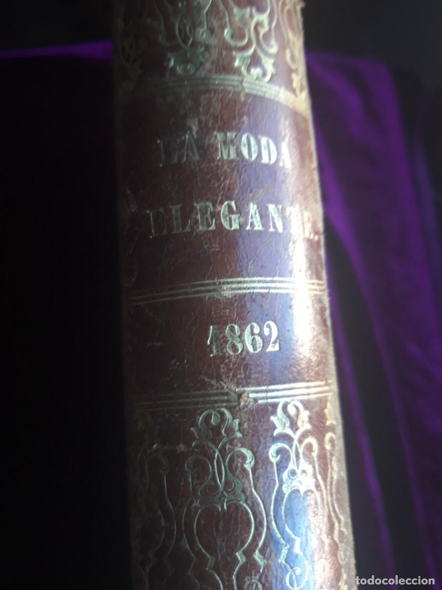 Coleccionismo de revistas y peri&oacute;dicos: Encuadernable, La Moda Elegante 1862. - Foto 3