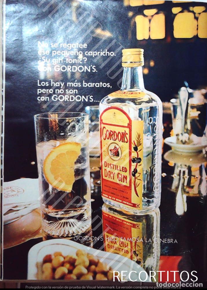 Coleccionismo de Revistas y Peri&oacute;dicos: GORDONS GINS GINEBRA ANUNCIO PUBLICIDAD