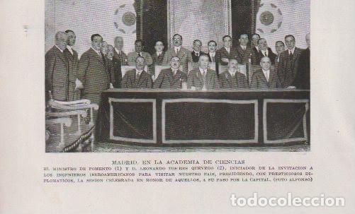 Coleccionismo de Revistas y Peri&oacute;dicos: * MADRID, Academia de Ciencias * Ingenieros iberoamericanos, Leonardo Torres Quevedo - 1930