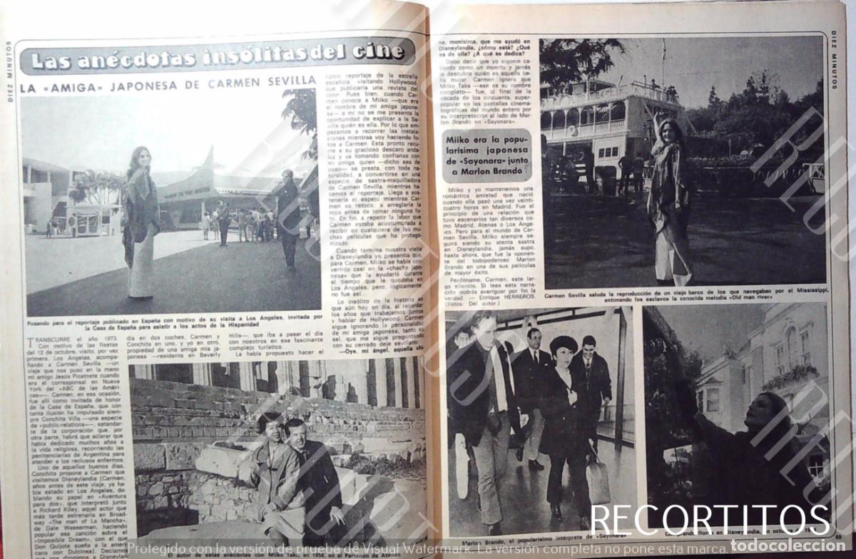 Coleccionismo de Revistas y Peri&oacute;dicos: MIIKO TAKA MIKO CARMEN SEVILLA