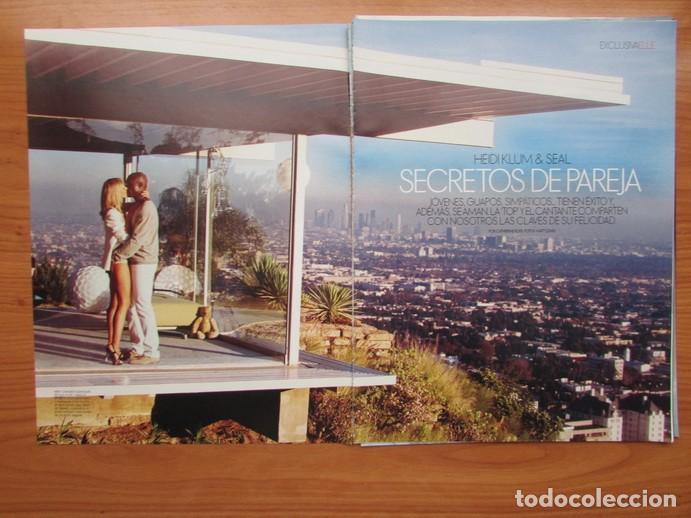 Coleccionismo de Revistas y Peri&oacute;dicos: RECORTE REVISTA ELLA 259 2008 HEIDI KLUM Y SEAL. PORTADA Y 12 P&Aacute;GS