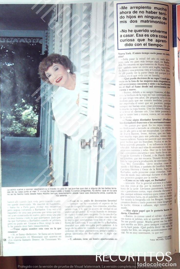 Coleccionismo de revistas y peri&oacute;dicos: CLAUDFETTE COLBERT CLARK GABLE - Foto 4