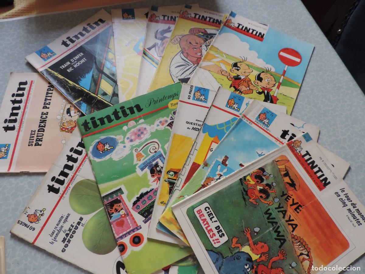 Coleccionismo de Revistas y Peri&oacute;dicos: Lote de 12 Revistas Tint&iacute;n (Revista de c&oacute;mic en franc&eacute;s)