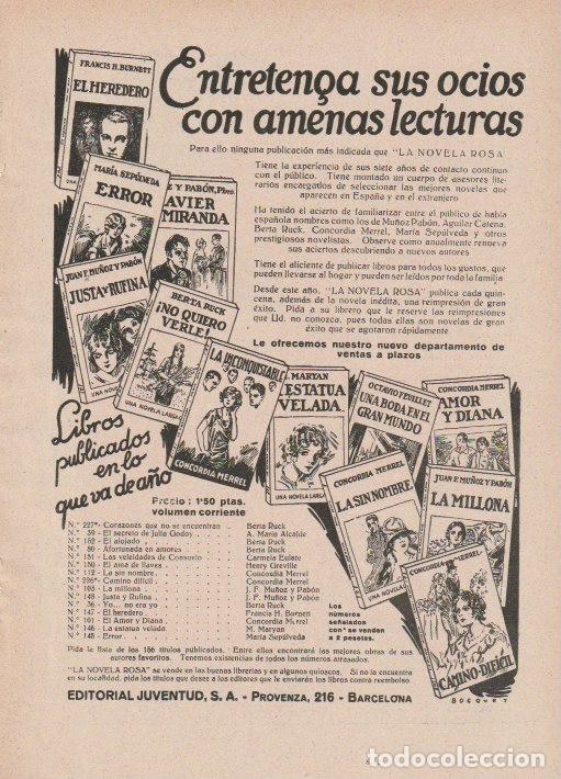 Coleccionismo de Revistas y Peri&oacute;dicos: Publicidad Editorial Juventud - 1930