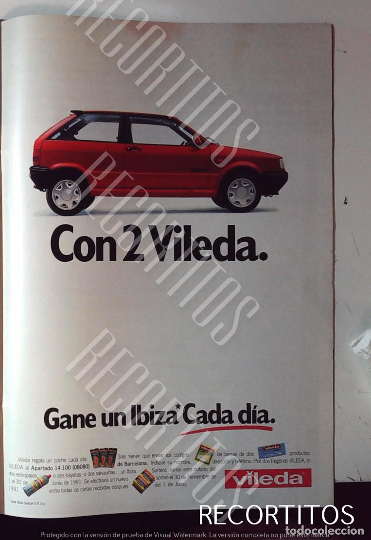 Coleccionismo de revistas y peri&oacute;dicos: SEAT IBIZA ANUNICO PUBLICIDAD VILEDA