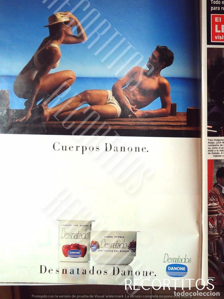 Coleccionismo de Revistas y Peri&oacute;dicos: danone desnatado anuncio publicidad EL CUERPO DANONE