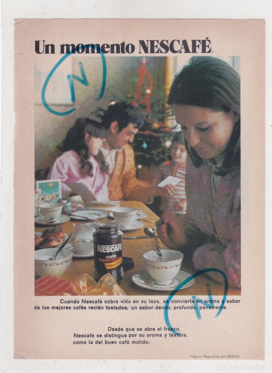 Coleccionismo de revistas y peri&oacute;dicos: PUBLICIDAD 1970. ANUNCIO NESCAFE