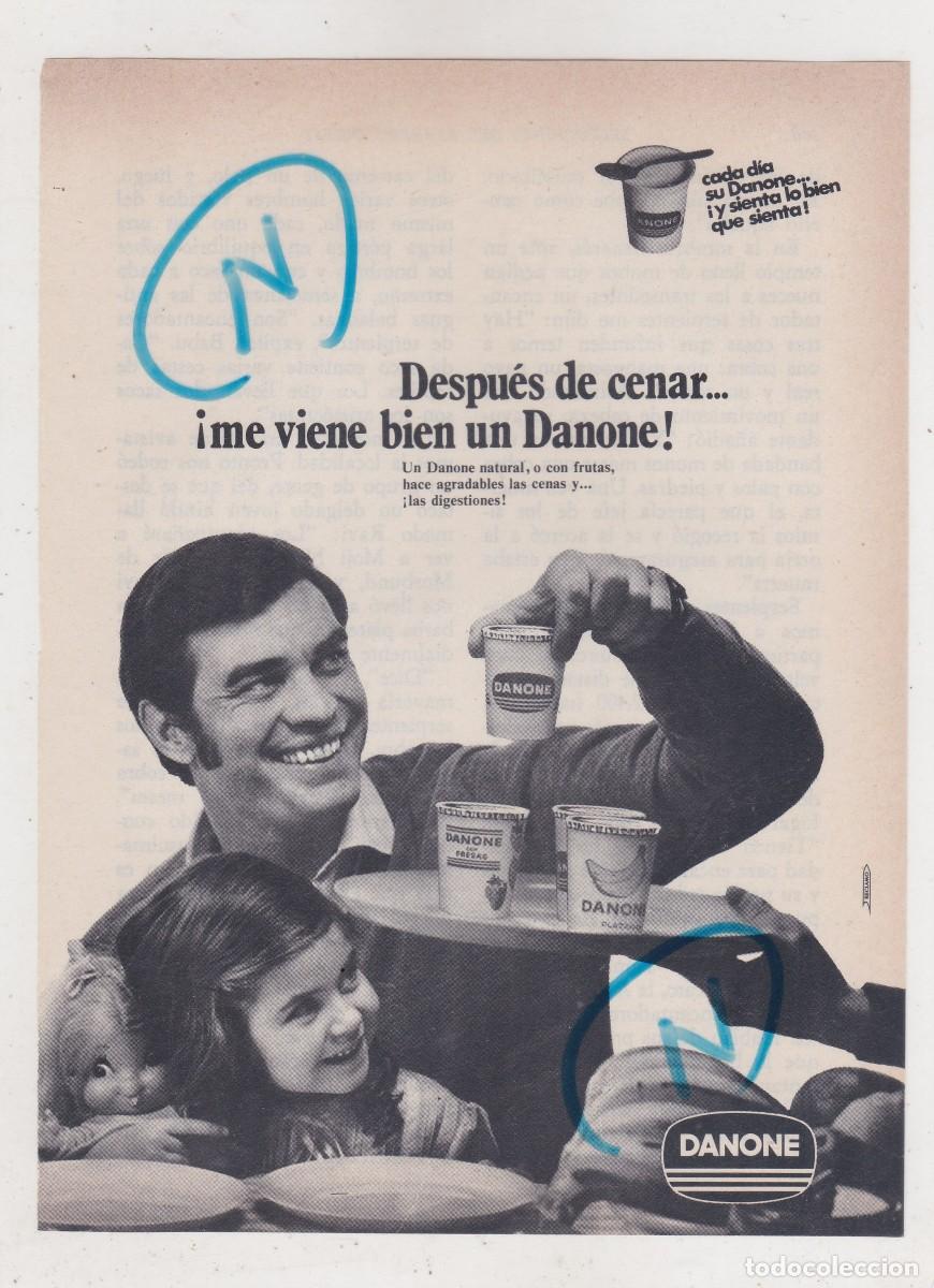 Coleccionismo de Revistas y Peri&oacute;dicos: PUBLICIDAD 1970. ANUNCIO YOGURES DANONE