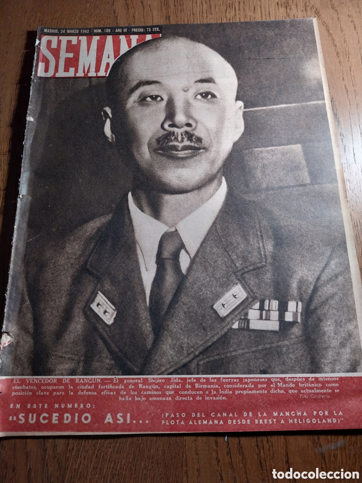 Coleccionismo de Revistas y Peri&oacute;dicos: SEMANA 1942 PASO CANAL DE LA MANCHA FLOTA ALEMANA.VICENTE ESCUDERO BAILE.LOS TRES VIADUCTOS D MADRID