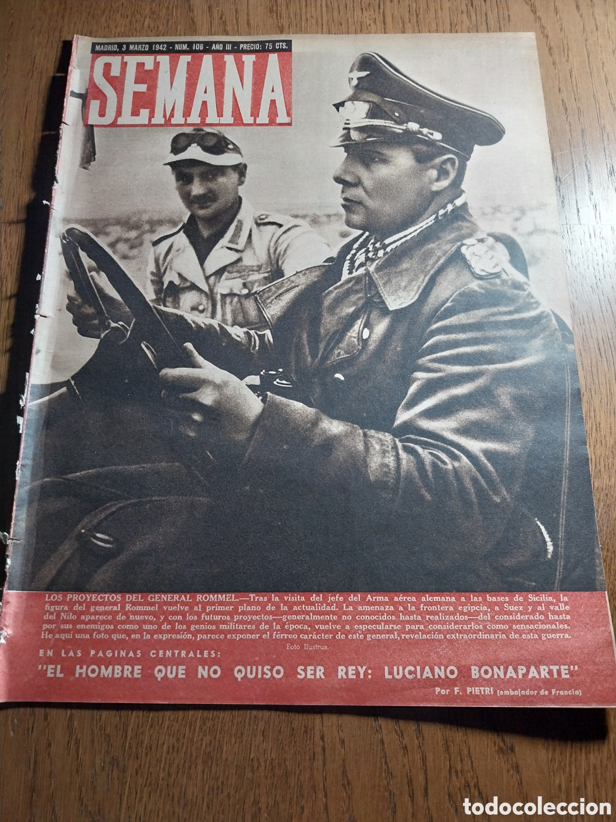 Coleccionismo de Revistas y Peri&oacute;dicos: SEMANA 1942 LUCIANO BONAPARTE LOS QUE VUELVEN Y LOS QUE MARCHAN A RUSIA . STIRLING HAYDEN.