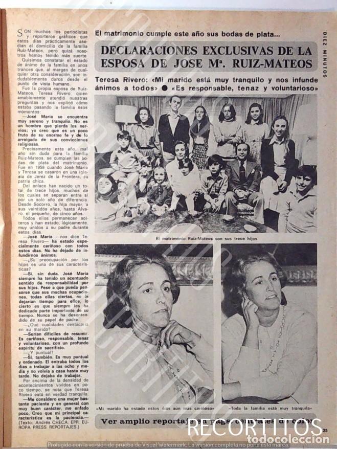Collection Magazines and Newspapers: JOSE MARIA RUIZ MATEOS TERESA RIVERO