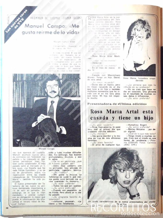 Coleccionismo de revistas y peri&oacute;dicos: ROSA MARIA ARTAL MANUEL CAMPO VIDAL