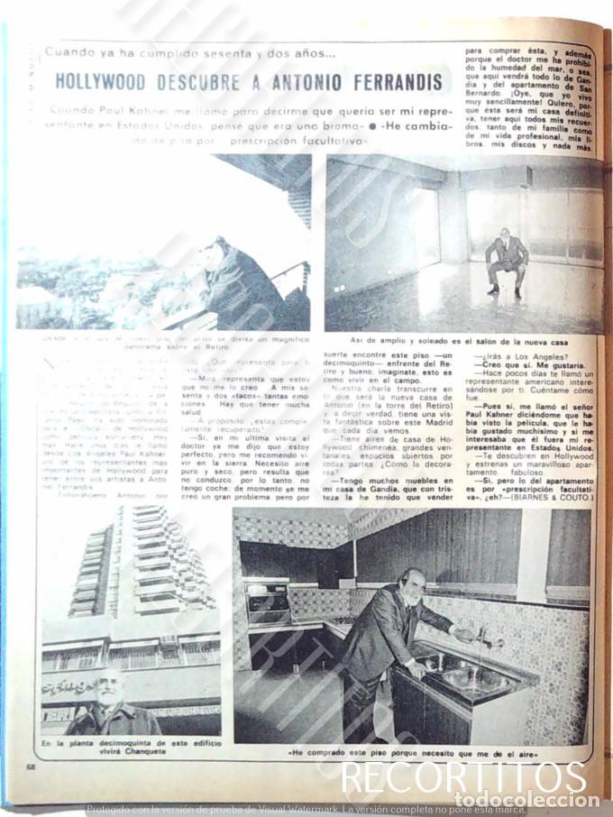 Coleccionismo de revistas y peri&oacute;dicos: af antonio ferrandis chanquete EN HOLLYWOOD