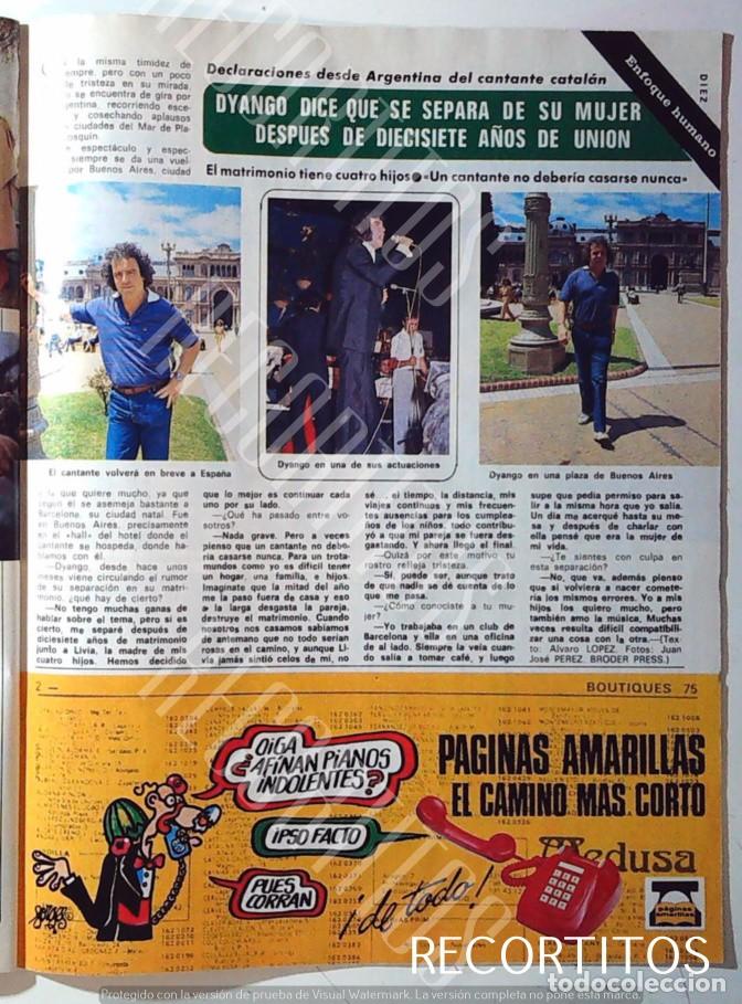 Coleccionismo de revistas y peri&oacute;dicos: DYANGO FORGES ANUNCIO DE LAS PAGINAS AMARILLAS TELEFONICA