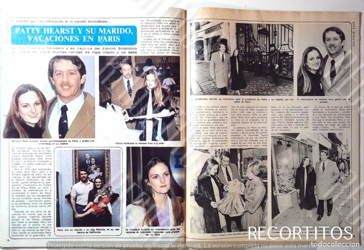 Coleccionismo de revistas y peri&oacute;dicos: PATTY HEARST EN PARIS