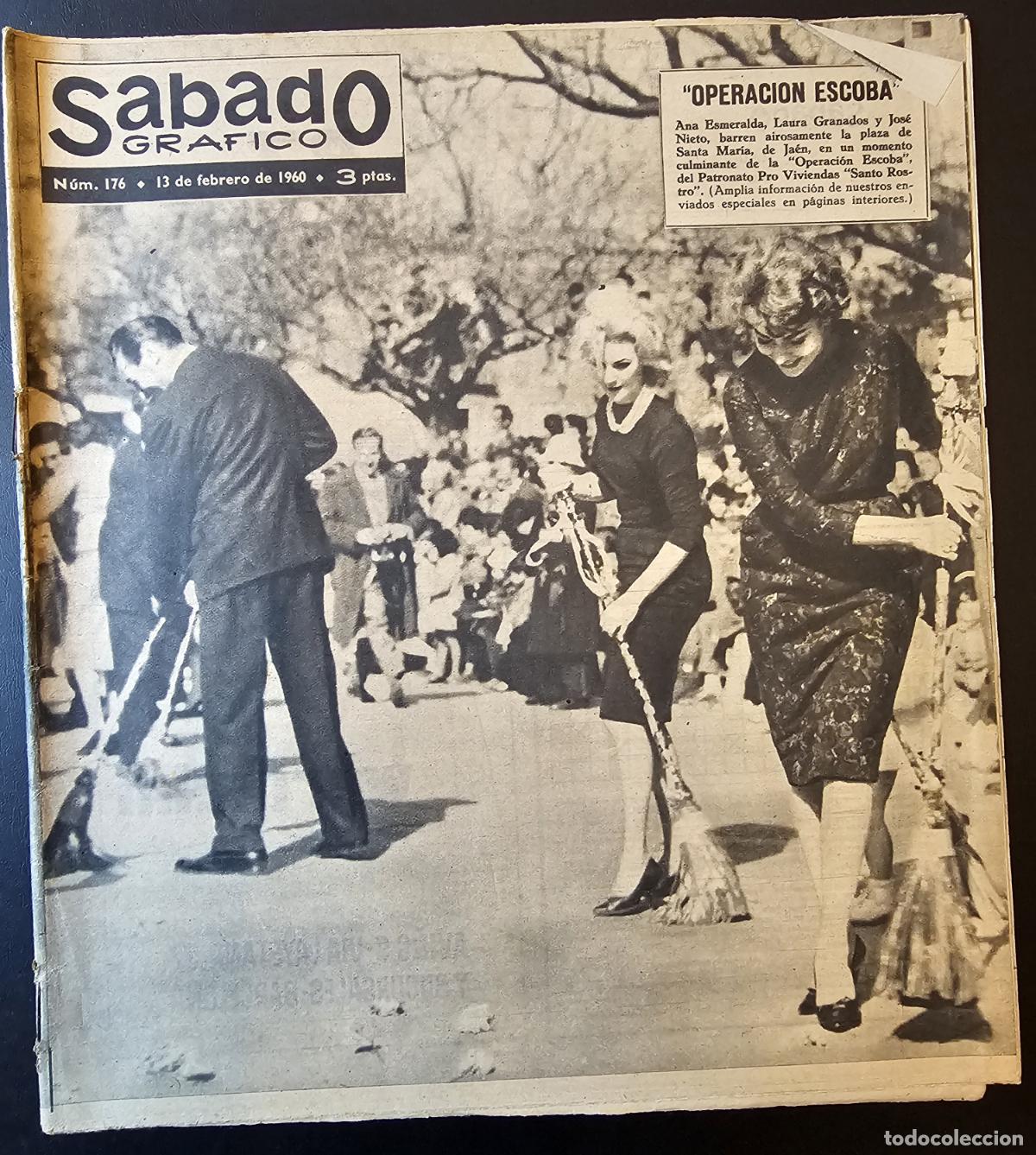 Coleccionismo de Revistas y Peri&oacute;dicos: REVISTA SABADO GRAFICO 1959 - ANA ESMERALDA LAURA GRANADOS JOSE NIETO - EDITH PIAF -