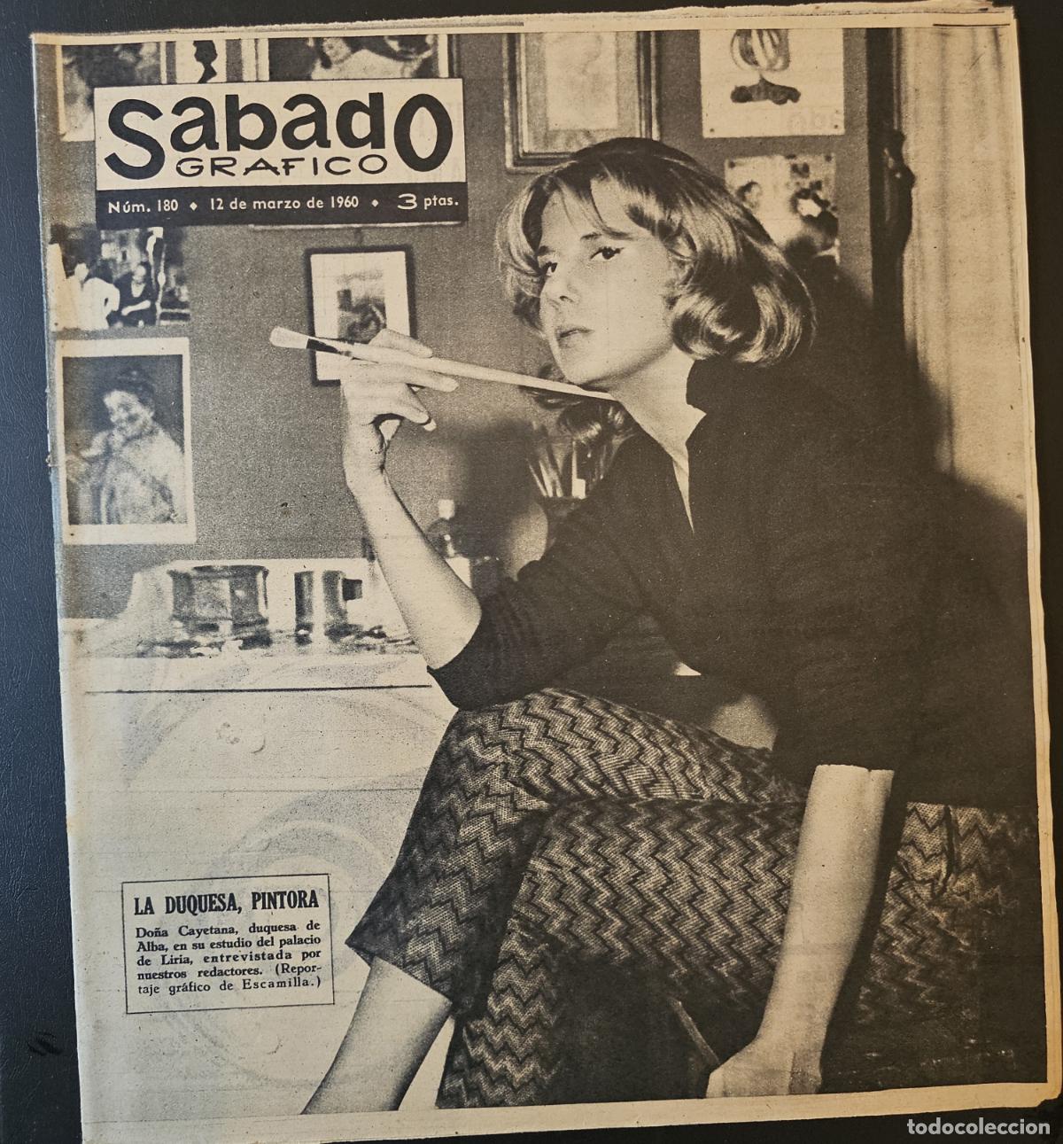 Coleccionismo de Revistas y Peri&oacute;dicos: REVISTA SABADO GRAFICO 1959 - DUQUESA DE ALBA - AGADIR - COLETTE DUVAL - FERNANDEL PIER ANGELI