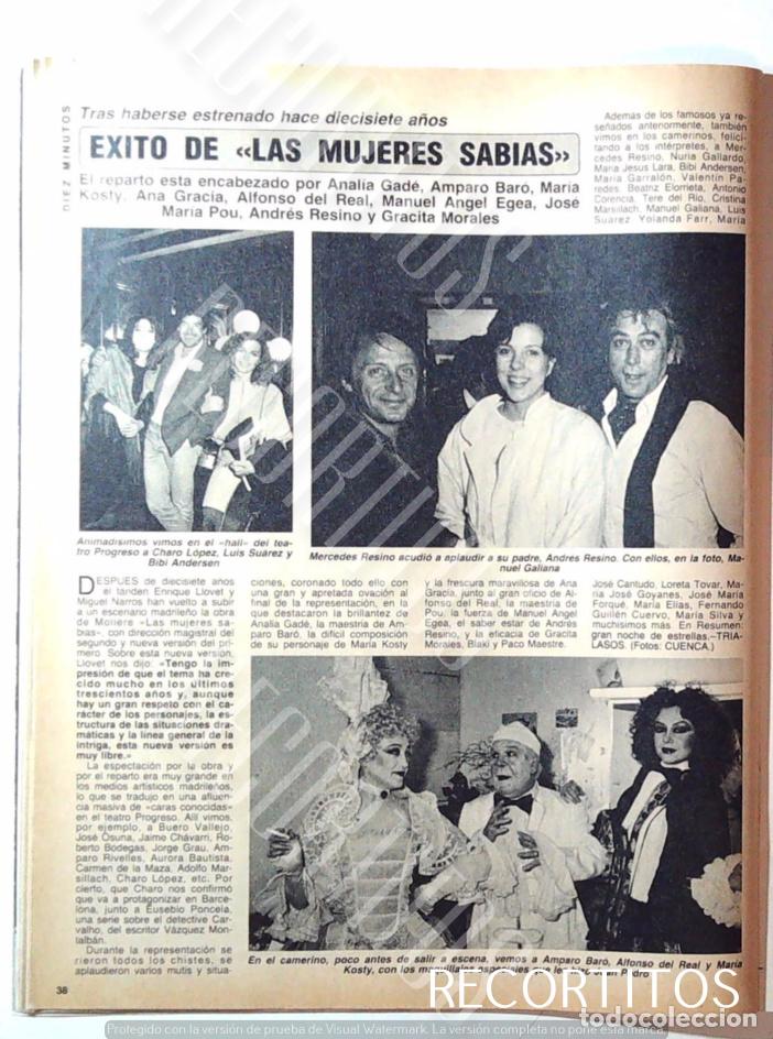 Coleccionismo de Revistas y Peri&oacute;dicos: ALFONSO DEL REAL AMPARO BARO MARIA KOSTY LOS SABIOS CHARO LOPEZ BIBI ANDERSEN LUIS SUAREZ MERCEDES R