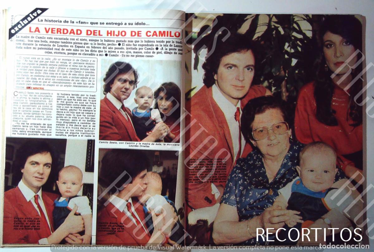 Coleccionismo de Revistas y Peri&oacute;dicos: CAMILO SESTO CAMILIN LOURDES
