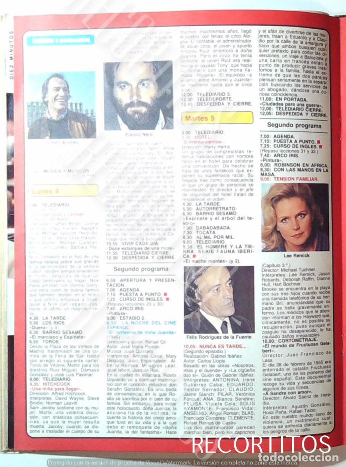 Coleccionismo de revistas y peri&oacute;dicos: FELIX RODRIGUEZ DE LA FUENTE LEE REMICK SIMON ANDREU FRANCO NERO
