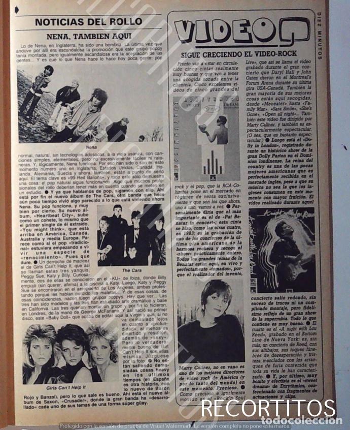 Coleccionismo de revistas y peri&oacute;dicos: GIRLS CANT HELP IT THE CARS NENA