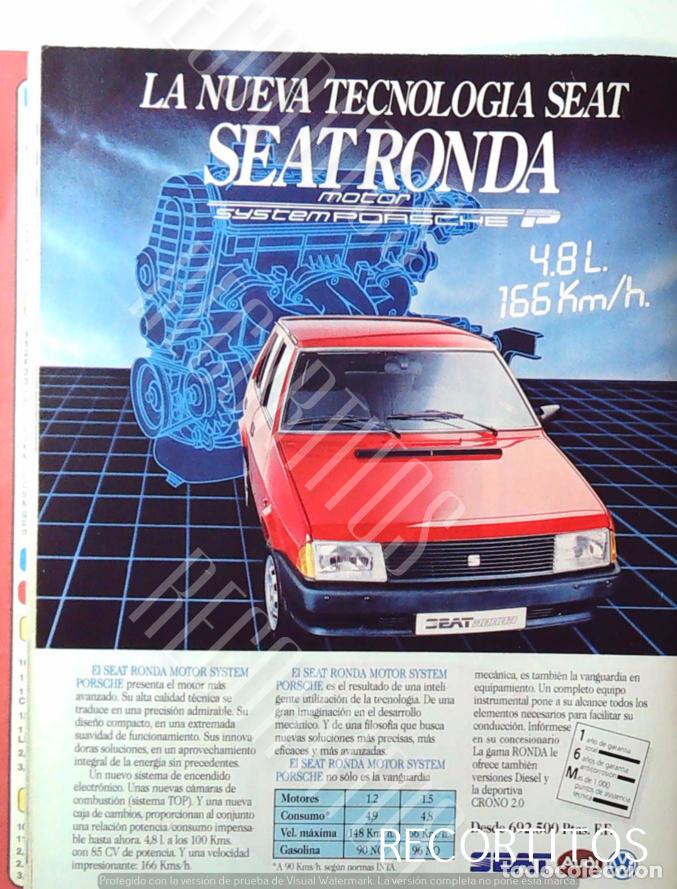 Coleccionismo de revistas y peri&oacute;dicos: SEAT RONDA ANUNCIO PUBLICIDAD