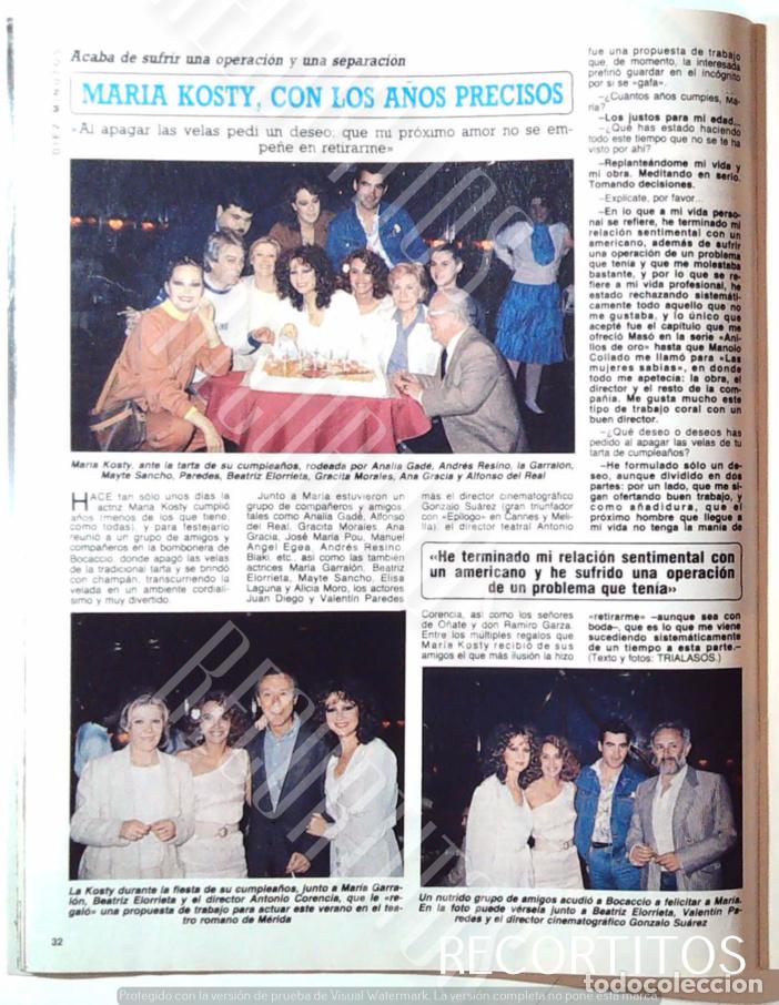 Coleccionismo de Revistas y Peri&oacute;dicos: MARIA KOSTY GRACITA MORALES ANDRES RESINO BEATRIZ ELORRIETA ANALIA GADE