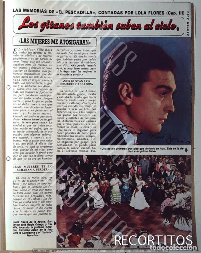 Coleccionismo de Revistas y Peri&oacute;dicos: LAS MEMORIAS DE ANTONIO GONZALEZ EL PESCAILLA VOL III 3 LOLA FLORES CAMARON