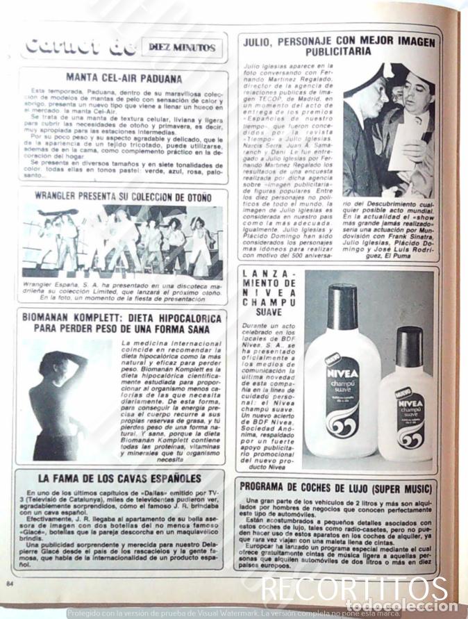 Coleccionismo de Revistas y Peri&oacute;dicos: COLECCION WRANGLER JULIO IGLESIAS NIVEA PUBLINOTAS