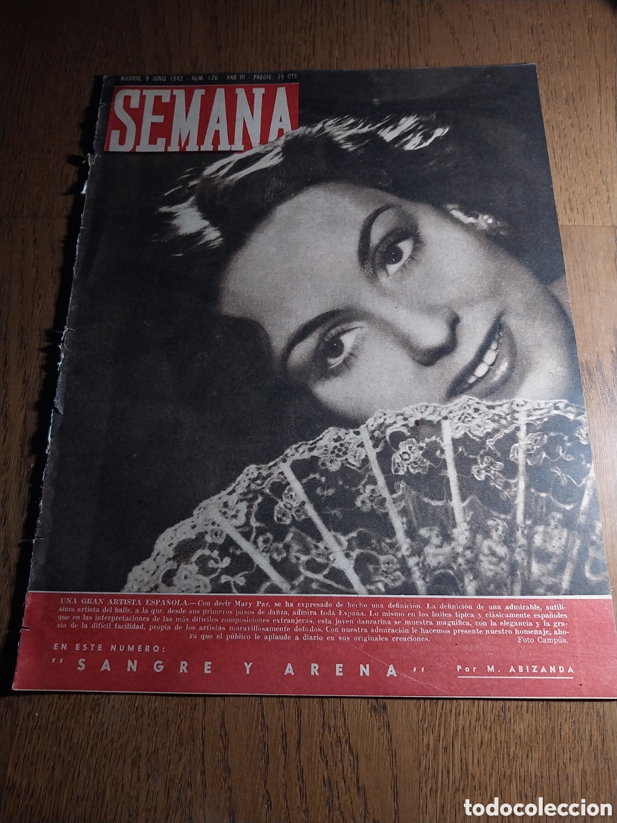 Coleccionismo de Revistas y Peri&oacute;dicos: SEMANA 1942 SOLDADITOS DE PLOMO. PAVANA DE VERSALLES. LA BATALLA DE JARKOV.SANGRE Y ARENA