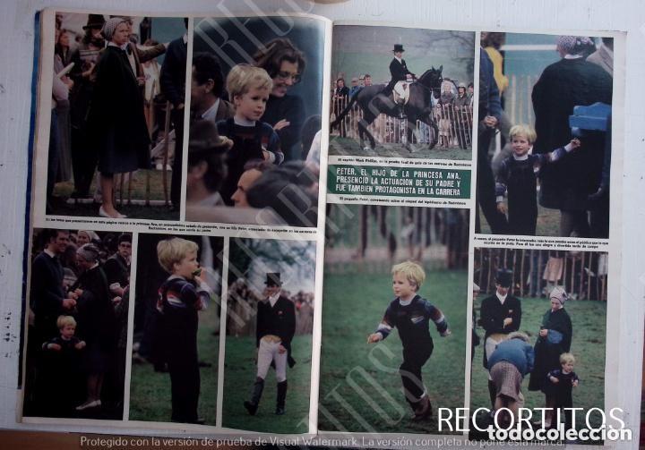 Collection Magazines and Newspapers: ANA DE INGLATERRA MARK PHILLIPS DUQUESA DE KENT ELIZABETH II EN LA HIPICA