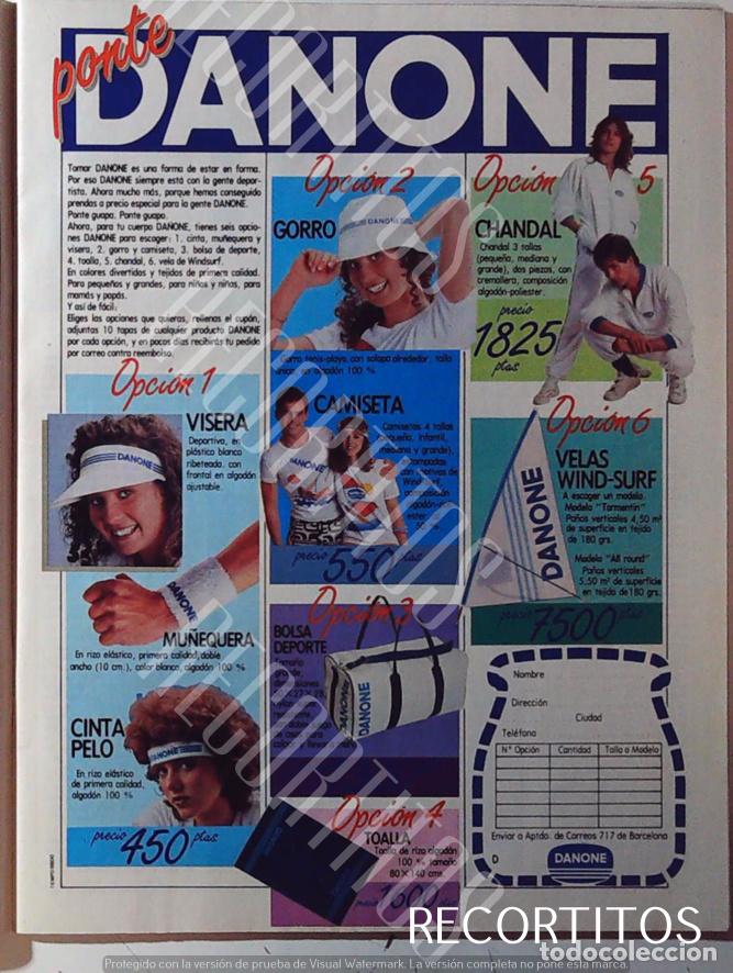 Coleccionismo de Revistas y Peri&oacute;dicos: DANONE ANUNCIO PUBLICIDAD YOGUR DEPORTES