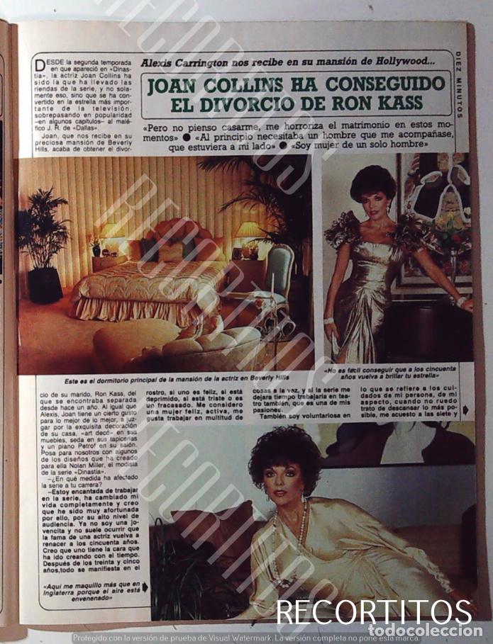 Coleccionismo de revistas y peri&oacute;dicos: JOAN COLLINS DIVORCIO DE RON KASS