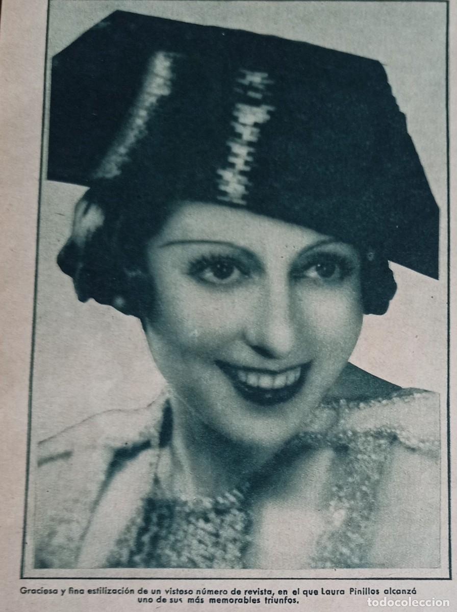 Colecionismo de Revistas e Jornais: LAURA PINILLOS - DOS HOJAS PUBLICACI&Oacute;N A&Ntilde;OS 30 - UN REPORTER