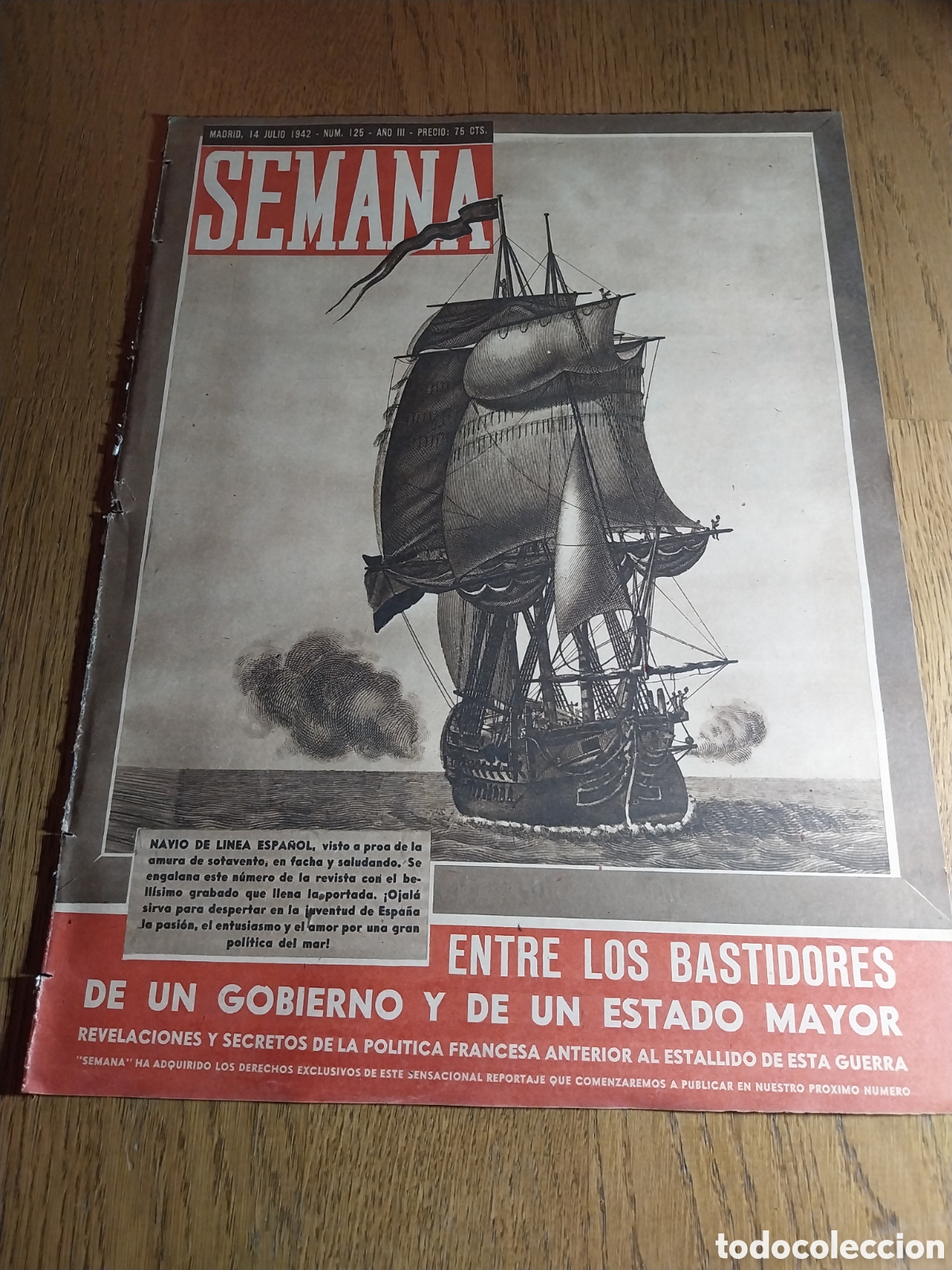 Coleccionismo de Revistas y Peri&oacute;dicos: SEMANA 1942 EL ESPANTO DE LA RUSIA CENTRAL. TRES VIENESAS EN MADRID.ESPA&Ntilde;A CARA A LA MAR.CARLOS REIS
