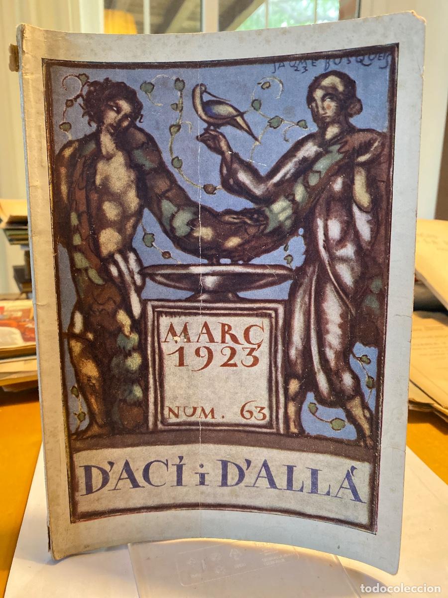 Collectionnisme de Revues et Journaux: D'ACI D'ALLA N&ordm; 63 MAR&Ccedil; 1923. FESTA AMICS DE L'ART LITURGIC SANT CUGAT DEL VALLES . EINSTEN A BARC
