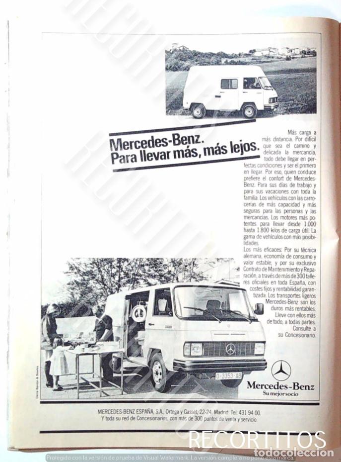 Coleccionismo de revistas y peri&oacute;dicos: MERCEDES BENZ ANUNCIO PUBLICIDAD