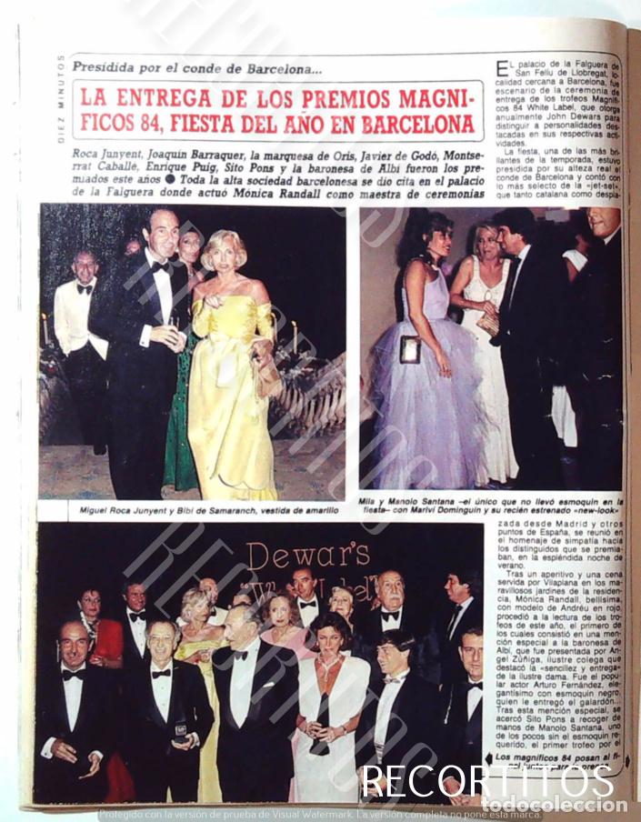 Collectionnisme de Revues et Journaux: BIBI SAMARANCH MANOLO SANTANA MILA XIMENEZ ARTURO FERANANDEZ MONICA RANDALL