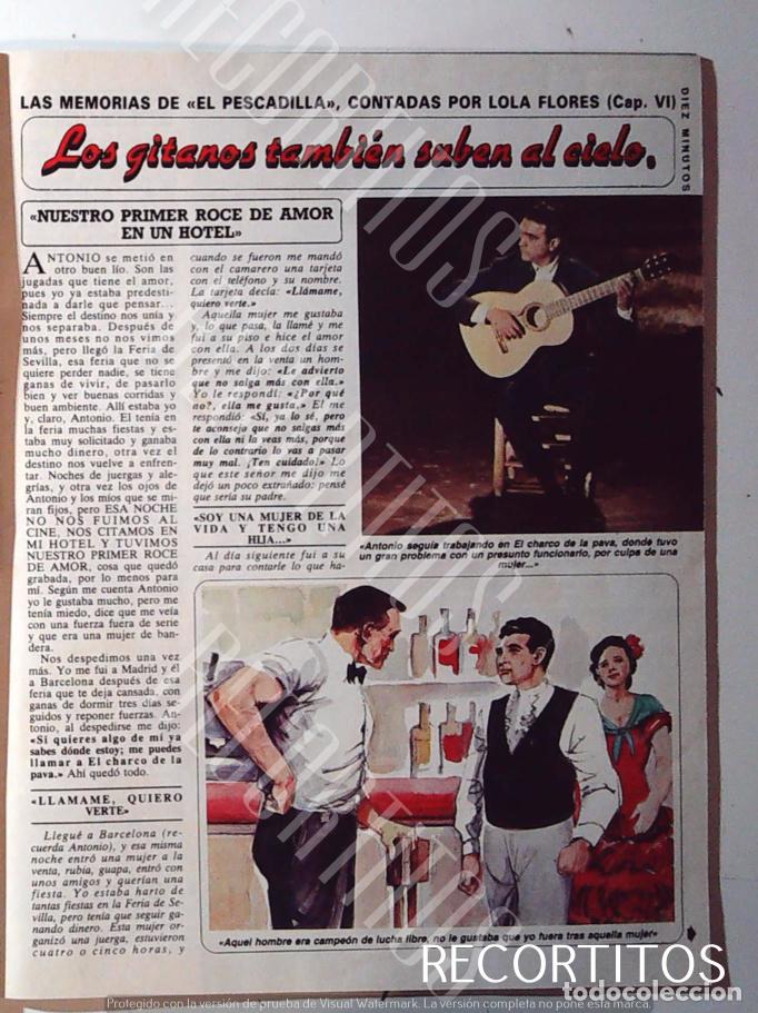 Coleccionismo de Revistas y Peri&oacute;dicos: LAS MEMORIAS DE ANTONIO GONZALEZ EL PESCAILLA VOL 6 VI LOLA FLORES