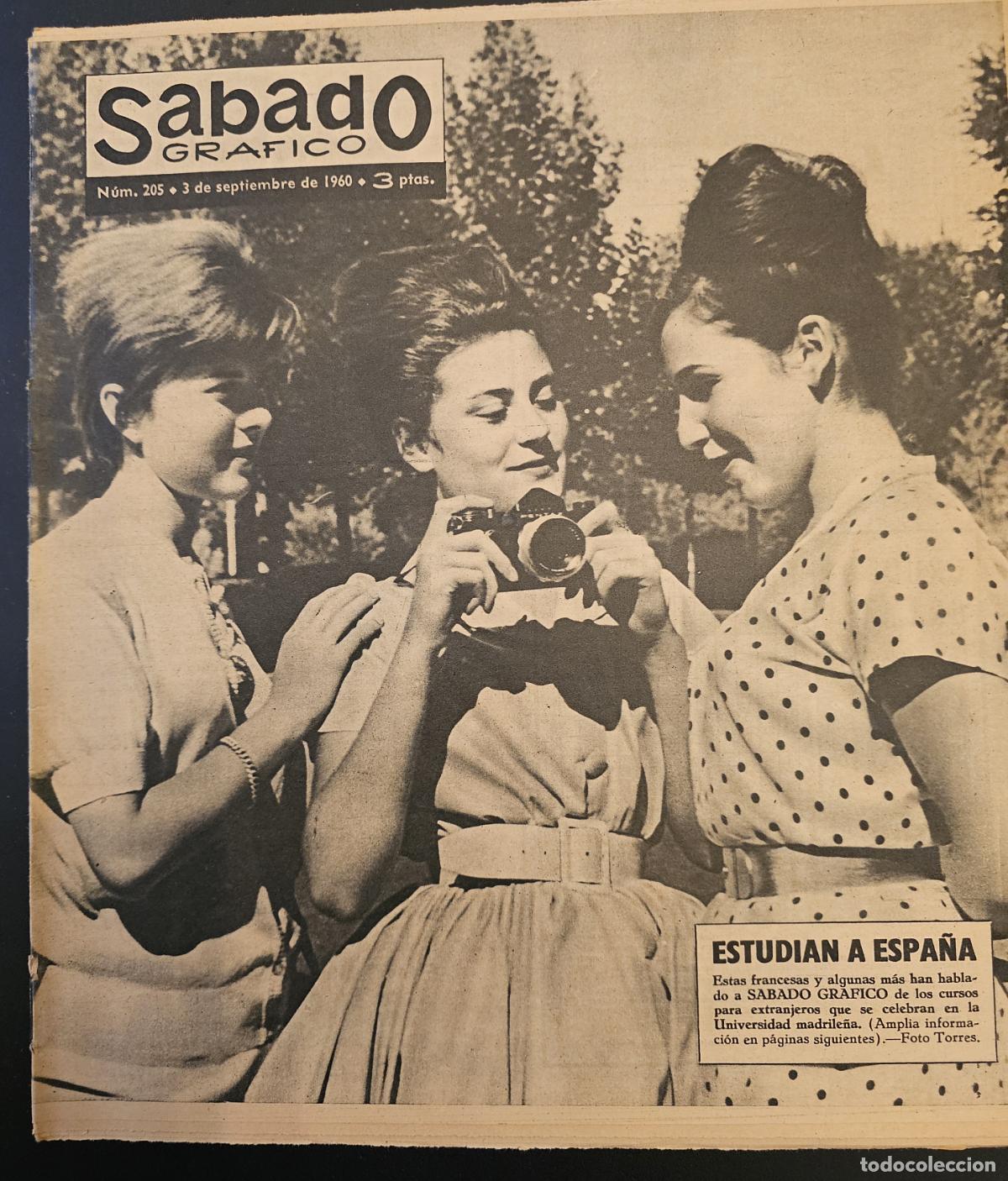 Colecionismo de Revistas e Jornais: REVISTA SABADO GRAFICO 1960 - BEATRIZ HAEDO - HIJO DEL REY HUMBERTO DE ITALIA FRANCESAS ESTUDIANTES